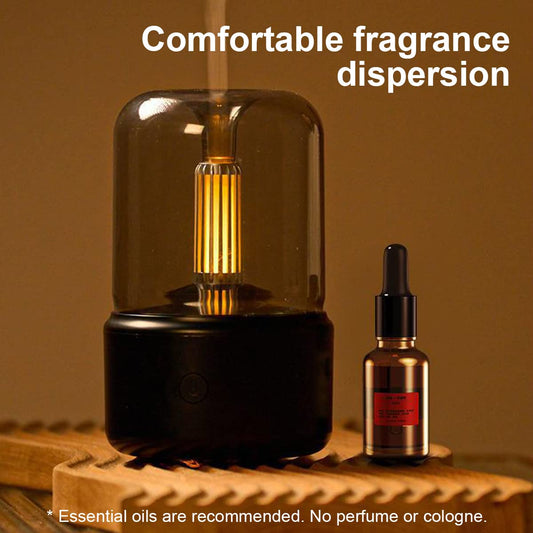 Candlelight Fire Flame Aromatherapy Essential oil Diffuser for Home Room Fragrance Ultrasonic Air Humidifier USB Aroma Diffuser