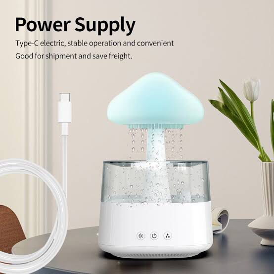 Gloomie Rain Cloud LED Fountain Lamp (Feel Like Nature Sound)